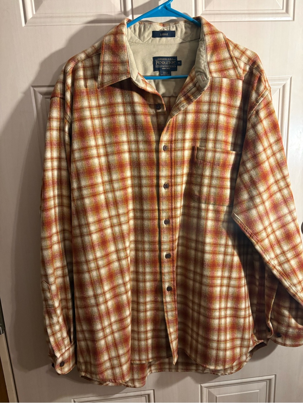 Pendleton Men’s XL Wool Plaid Long Sleeve Casual Preppy Western Fall